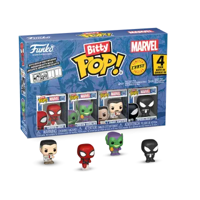 Funko Bitty Pop: Marvel - Spider-Man 4'Lü Paket Chase 85701C - 1