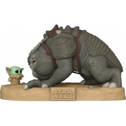 Funko Pop Figur Jumbo: The Book Of Boba Fett - Grogu With Rancor 69056 - 2