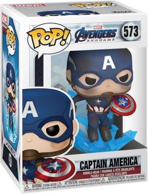 Funko Pop Marvel: Endgame - Captain America W/ Brokenshield&Mjolnir 45137 - 2