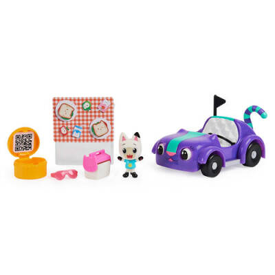 Gabby's Dollhouse Carlita & Pandy Paws Picnic Vehicle 6062145 - 3