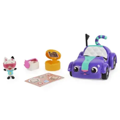 Gabby's Dollhouse Carlita & Pandy Paws Picnic Vehicle 6062145 - 4