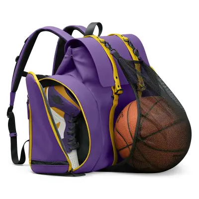 Gaston Luga Splash Sneaker Pockets Sports Bag - Purple Spsppls - 2