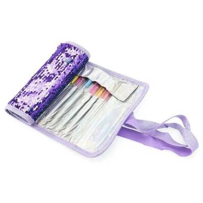 Girabrilla Glittery Folding Pencil Case Tm-1054 - 2