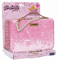 Girabrilla Glittery Suitcase Makeup Bag Tm-1056 - 1