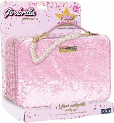 Girabrilla Glittery Suitcase Makeup Bag Tm-1057 - 1