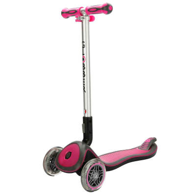 Globber Elite Deluxe Flash Full Light Scooter - Pink 449-110 - 1