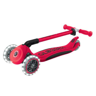 Globber Elite Deluxe Light-Up Scooter - Red 439-602 - 7