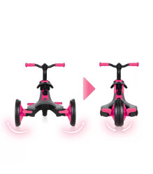 Globber Explorer 4-In-1 Bicycle - Pink 632-110 - 8