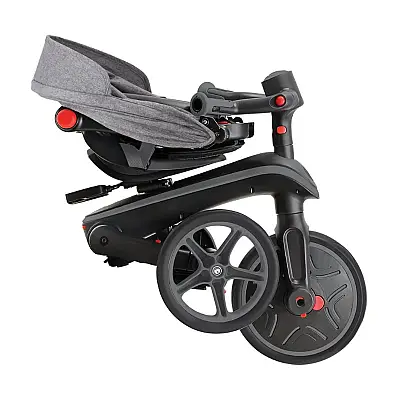 Globber Explorer 4-In-1 Folding Bicycle - Black/Gray 732-120 - 3