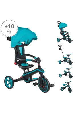 Globber Explorer 4-In-1 Folding Bicycle - Blue 732-105 - 1