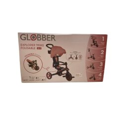 Globber Explorer 4-In-1 Folding Bicycle - Dark Pastel Pink 732-210 - 9