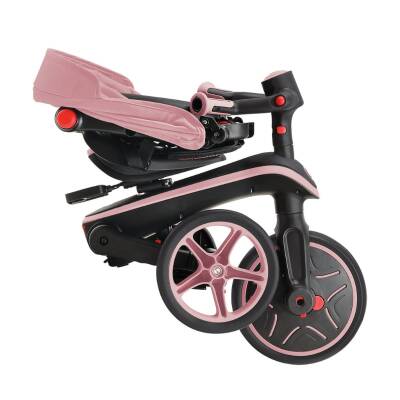 Globber Explorer 4-In-1 Folding Bicycle - Dark Pastel Pink 732-210 - 4