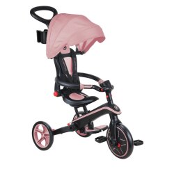 Globber Explorer 4-In-1 Folding Bicycle - Dark Pastel Pink 732-210 - 2