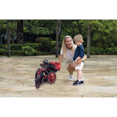 Globber Explorer 4-In-1 Folding Bicycle - Red 732-102 - 8