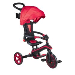 Globber Explorer 4-In-1 Folding Bicycle - Red 732-102 - 2
