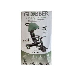 Globber Explorer 4-In-1 Trike Bicycle - Olive Green 634-104 - 9