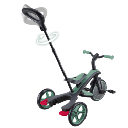 Globber Explorer 4-In-1 Trike Bicycle - Olive Green 634-104 - 5