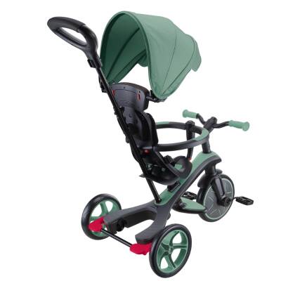 Globber Explorer 4-In-1 Trike Bicycle - Olive Green 634-104 - 4
