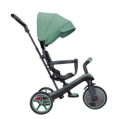 Globber Explorer 4-In-1 Trike Bicycle - Olive Green 634-104 - 3