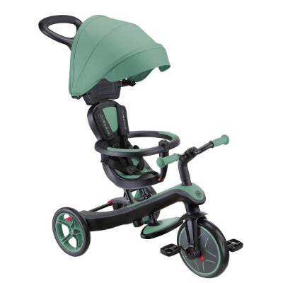Globber Explorer 4-In-1 Trike Bicycle - Olive Green 634-104 - 2