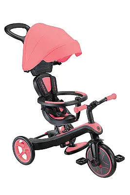 Globber Explorer 4-In-1 Trike Bicycle - Pink 634-110 - 3