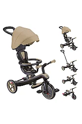 Globber Explorer 4-In-1 Trike Bicycle - Sand Beige 634-231 - 4