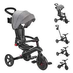Globber Explorer 4in1 Katlanabilir Bisiklet - Siyah/Gri 732-120 - Globber