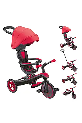 Globber Explorer 4in1 Trike Bisiklet - Kırmızı 634-102 - 1