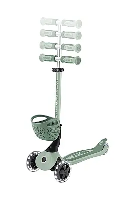 Globber Go Up Baby 360 Işıklı Scooter - Zeytin Yeşili 844-104 - 5