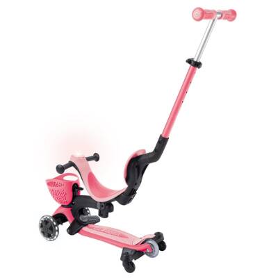 Globber Go Up Baby 360 Light-Up Scooter - Dark Pastel Pink 844-210 - 3