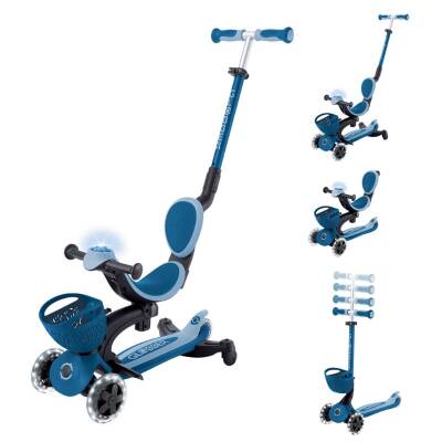 Globber Go Up Baby 360 Light-Up Scooter - Pastel Blue 844-100 - 2