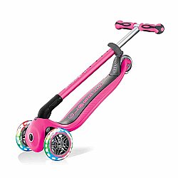 Globber Go Up Deluxe Işıklı Scooter - Pastel Pembe - 4