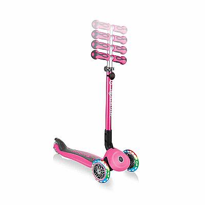 Globber Go Up Deluxe Işıklı Scooter - Pastel Pembe - 3
