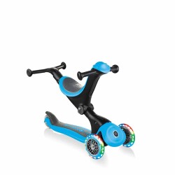 Globber Go Up Deluxe Light-Up Scooter - Blue 646-101 - 2