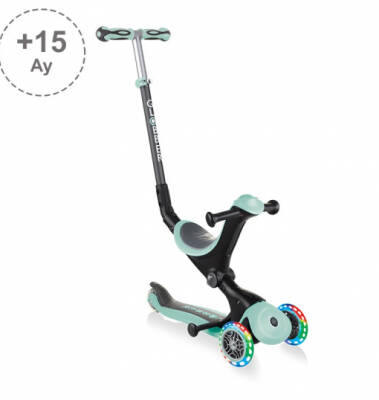 Globber Go Up Deluxe Light-Up Scooter - Mint Green 646-206 - 1