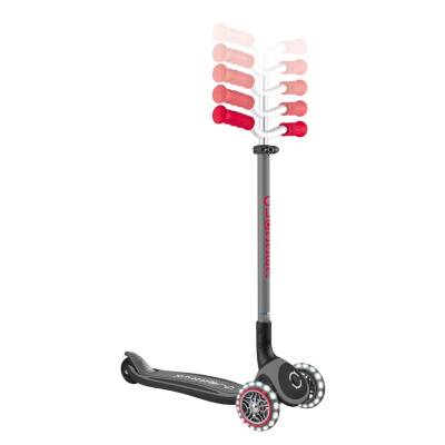 Globber Master Illuminated Folding Scooter - Red / Black 663-120 - 5