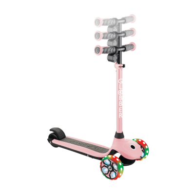 Globber One K E-Motion 4 Plus - Electric Scooter With Lights - Pastel Pink 755-210 - 3