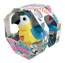 Happy Yappers Slap Band Plush Blue Parrot Hy-337 - 1