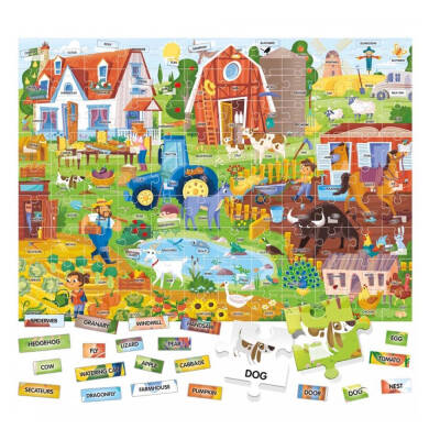 Headu Easy English 100 Words Farm (4-8 Yas) It20997 - 2