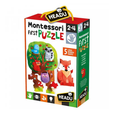 Headu Montessori First Puzzle The Forest (2-4 Yas) It20133 - 1