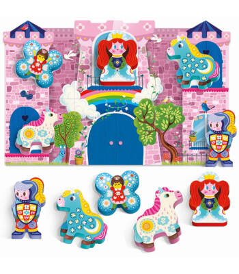 Headu Montessori First Puzzle The Unicorn Wood Mu56987 - 2