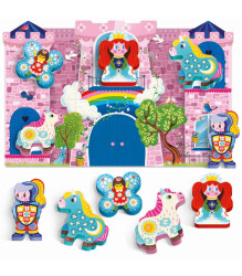 Headu Montessori First Puzzle The Unicorn Wood Mu56987 - 3