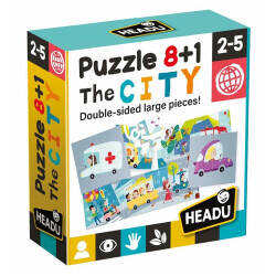 Headu Puzzle 8+1 City (Ages 2-5) It20508 - 3