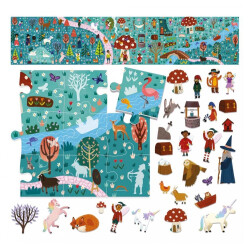 Headu Puzzle + Stickers Fantastic World (3-6 Yas) Mu24933 - 2