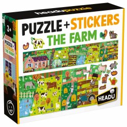 Headu Puzzle + Stıickers The Farm Mu59087 - 1