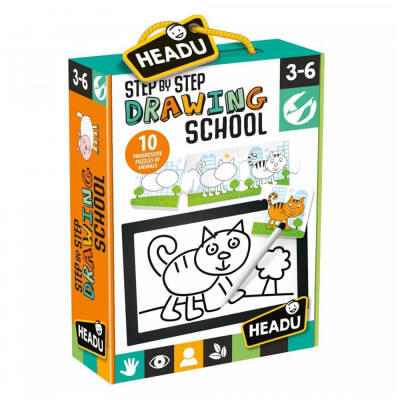 Headu Step By Step Drawing School (3-6 Yas) It21062 - 1