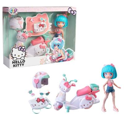 Hello Kitty Manga Doll Pretty Pink Figure Set Hktf3000 - 1