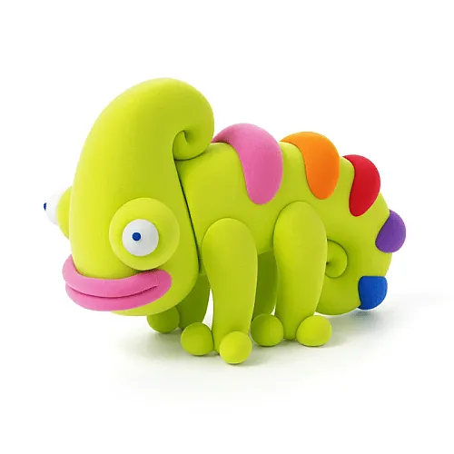 Hey Clay Yaratıcı Kil Seti - Chameleon, Gastropoda, Axolotl Hc-60049 - 5