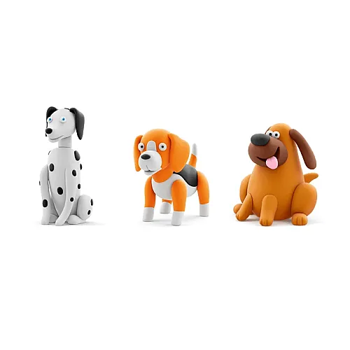 Hey Clay Yaratıcı Kil Seti - Labrador Nom Nom, Dalmatian Turbo, Beagle Walkie Hc-60058 - 3