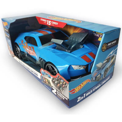 Hot Wheels 2-In-1 Race Haul Car Storage Box Carrying Case Hwcc15 - 5